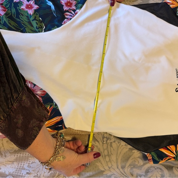 Adidas Y-3 White and Black Floral Tennis Dress - Picture 7 of 8